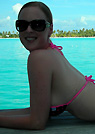 danielle in a malibu strings bikini
