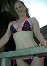 danielle in a malibu strings bikini