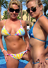 dawn in a malibu strings bikini