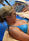 dawn in a malibu strings bikini