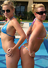 dawn in a malibu strings bikini