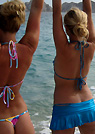 dawn in a malibu strings bikini