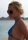 dawn in a malibu strings bikini