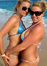 dawn in a malibu strings bikini