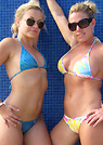 dawn in a malibu strings bikini