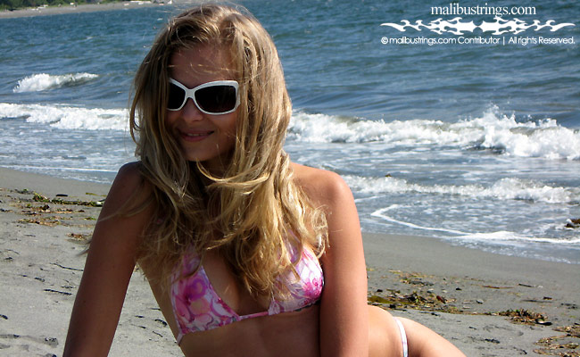 Erin in a Malibu Strings bikini in Canada.