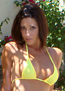 ginah in a malibu strings bikini
