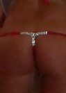 ginah in a malibu strings bikini
