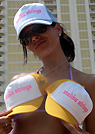 jeni in a malibu strings bikini