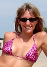 jennifer in a malibu strings bikini