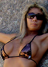jody in a malibu strings bikini