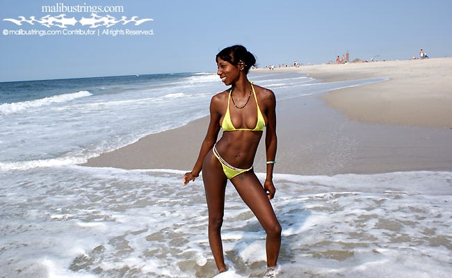Kay in a Malibu Strings bikini in Long Island, NY.