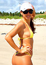 keli in a malibu strings bikini