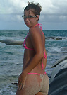 kelsey in a malibu strings bikini