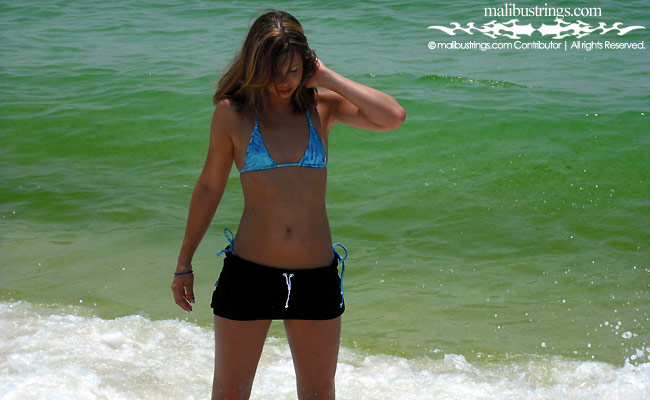 Kelsey in a Malibu Strings bikini in FL.