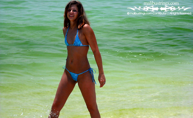 Kelsey in a Malibu Strings bikini in FL.
