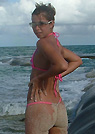 kelsey in a malibu strings bikini