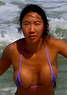 kerryanne in a malibu strings bikini