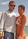 kiml in a malibu strings bikini