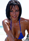kiml in a malibu strings bikini