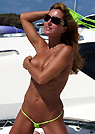 kimmy in a malibu strings bikini