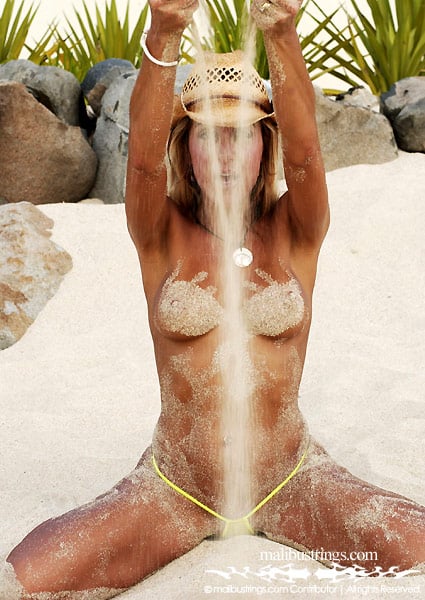 Kimmy in a Malibu Strings bikini in Mexico.