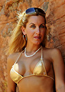 kimmy in a malibu strings bikini