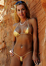 kimmy in a malibu strings bikini
