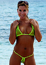 kimmy in a malibu strings bikini