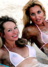 kimmy in a malibu strings bikini