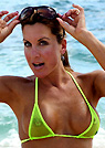 kimmy in a malibu strings bikini