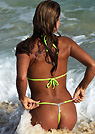 kimmy in a malibu strings bikini
