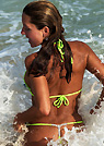 kimmy in a malibu strings bikini