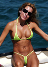 kimmy in a malibu strings bikini