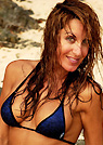 kimmy in a malibu strings bikini
