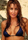 kimmy in a malibu strings bikini