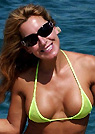 kimmy in a malibu strings bikini