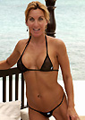 kimmy in a malibu strings bikini