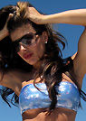 kirby in a malibu strings bikini