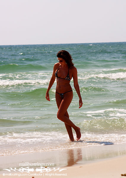 KJ in a Malibu Strings bikini in Florida.