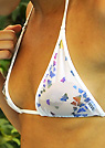 krista in a malibu strings bikini