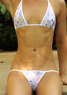 krista in a malibu strings bikini