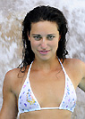 krista in a malibu strings bikini
