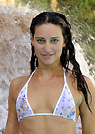 krista in a malibu strings bikini