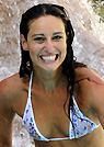 krista in a malibu strings bikini