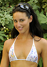 krista in a malibu strings bikini