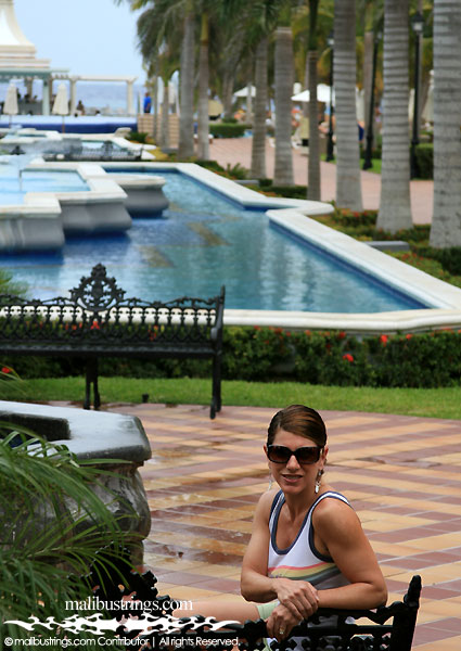 Laurie G in a Malibu Strings bikini in Mexico.