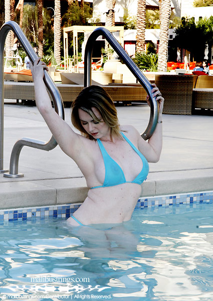 Lori C in a Malibu Strings bikini in Red Rock, Las Vegas.