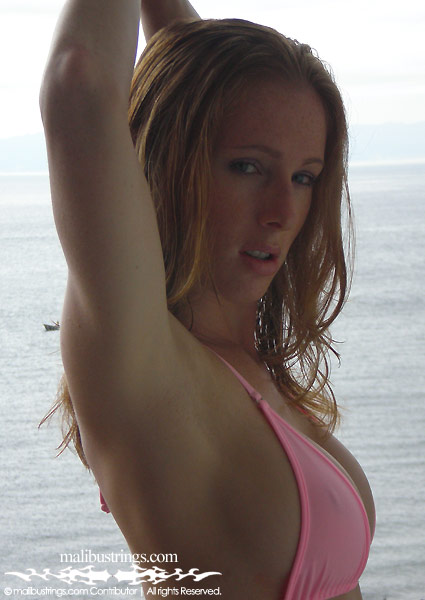 Lynzie in a Malibu Strings bikini in Mexico.