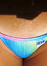 maria in a malibu strings bikini